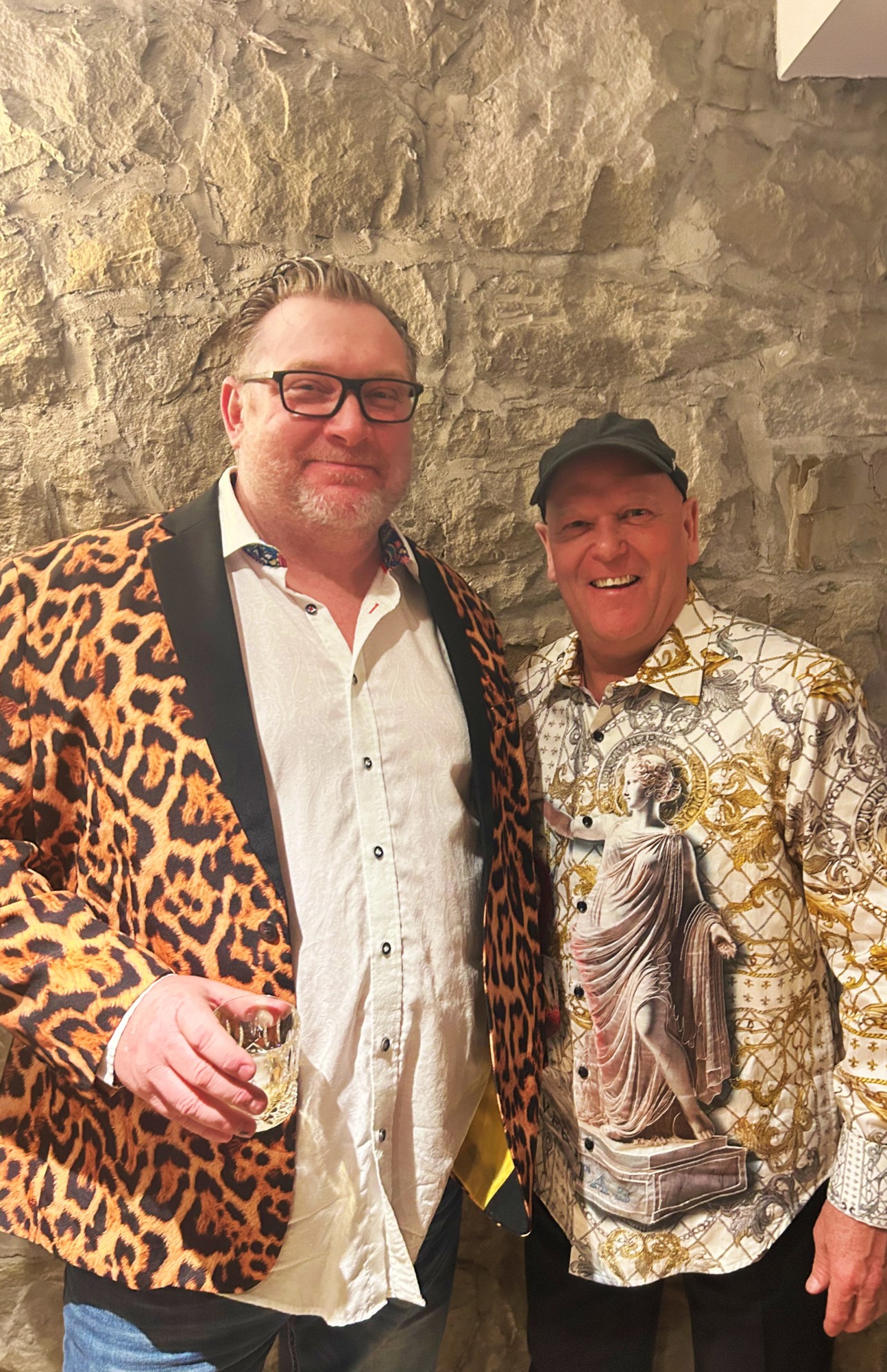 John King and Len Gostick at CavernUs Calgary ringing in the new year of 2026